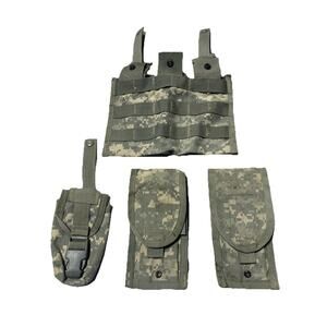 US Military Grenade Flash Bang Double Magazine Triple Magazine Pouches 4 Count